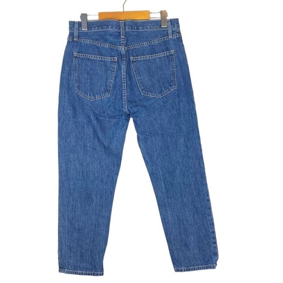 Current Elliott The Vintage Cropped Rehan Blue Medium Wash Slim Denim Jeans 30 - Picture 5 of 16